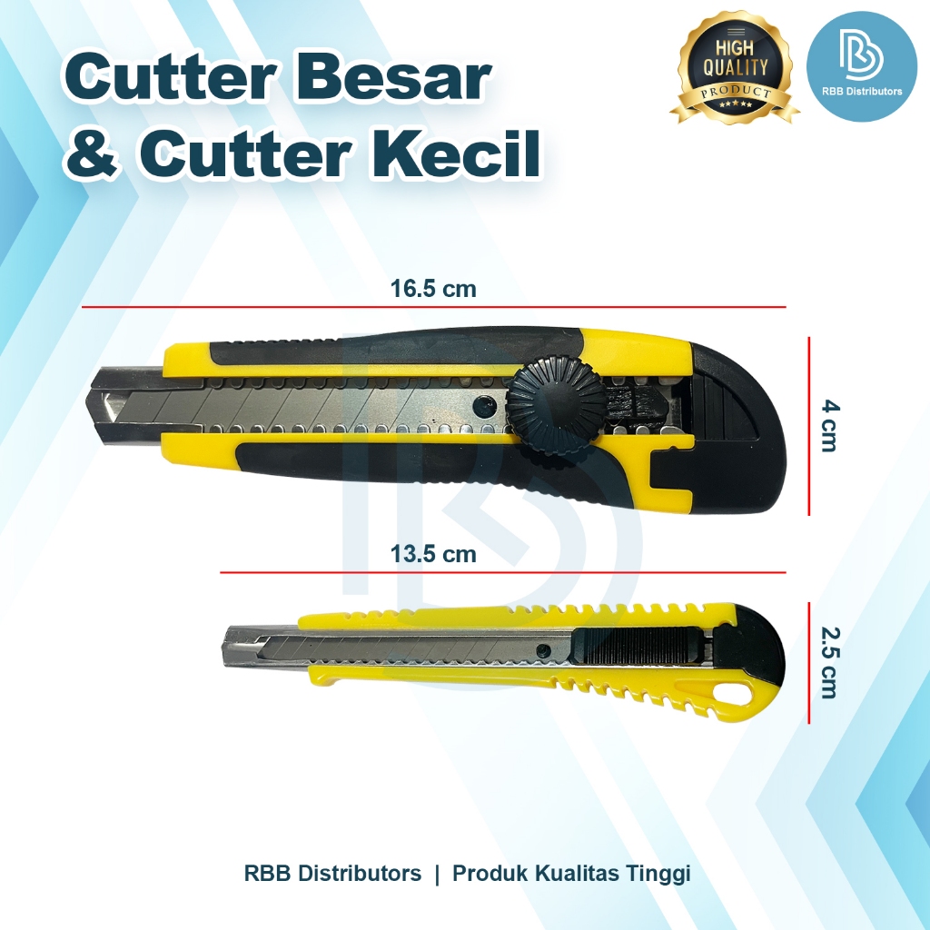 

Pisau Cutter Besar / Kater Pemotong Tajam Anti Karat