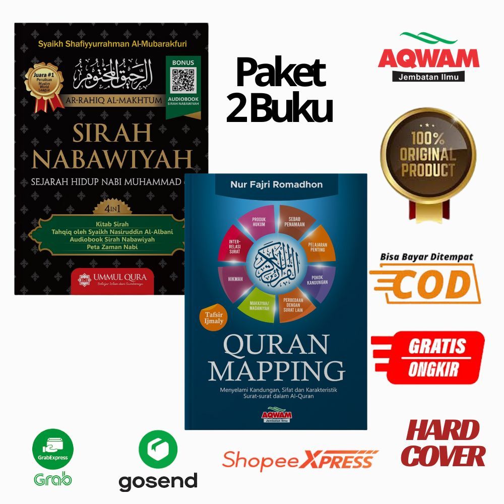 Buku Paket Sirah Nabawiyah & Quran Mapping Bonus AudioBook Sirah Nabawiyah