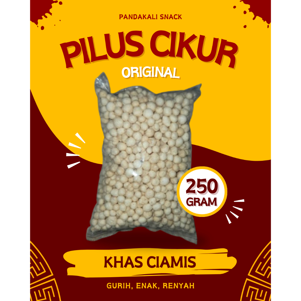 

TERMURAH Pilus Cikur Original 250gr Garing, Gurih, Teman Lauk Nasi Anget