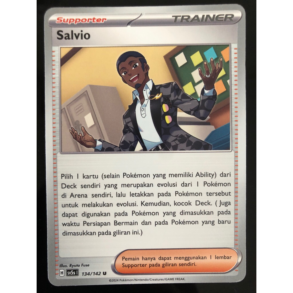 Pokemon TCG Indonesia Sv5s Salvio 134/142 U
