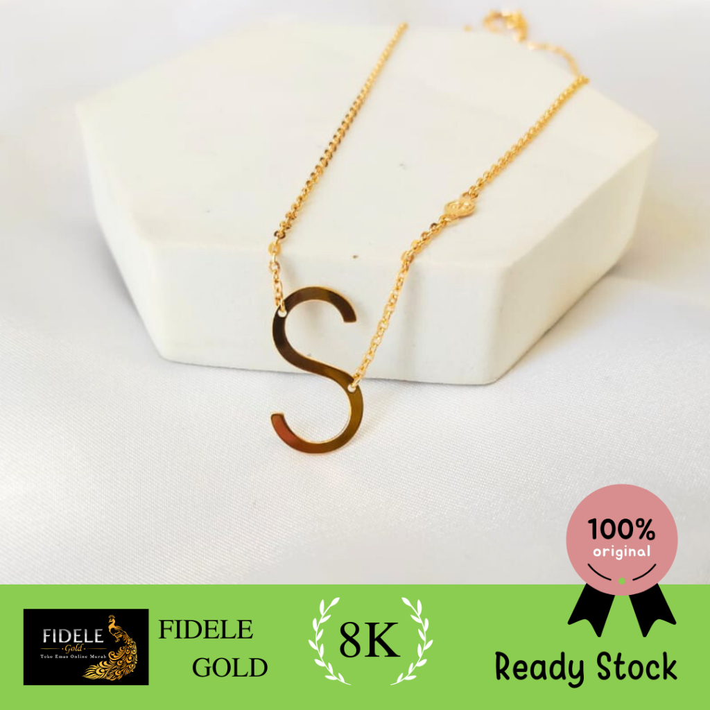 Kalung huruf Milea Emas S Carendelano UBS