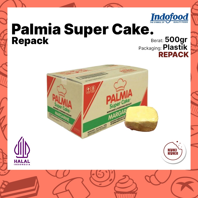 

PALMIA SUPER CAKE 500gr REPACK | Mentega KILOAN Palmia Super Cake 500 gram