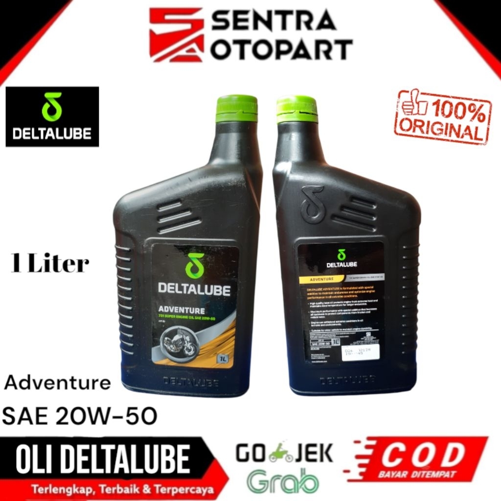Oli Deltalube adventure 20W-50 1000ml 1 Liter original