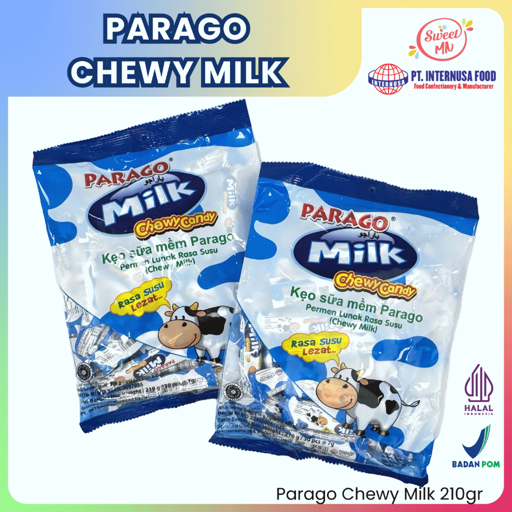 

Permen Parago Milk 210 gr. 1 Pack (30 pcs)