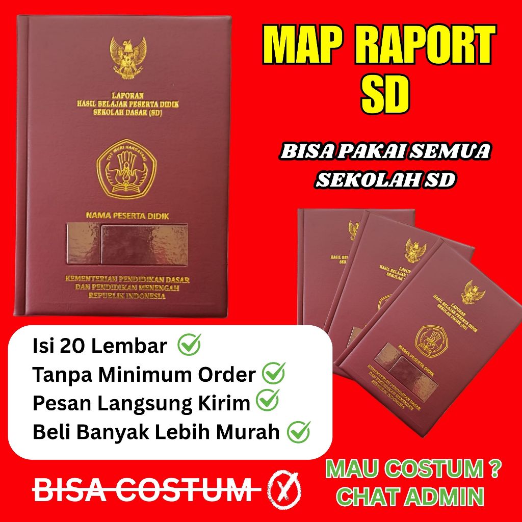 

Map Raport SD Umum/nasional Bisa beli Satu Pcs