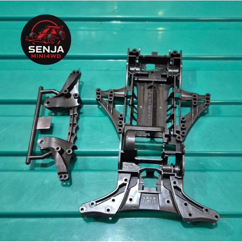 Chassis FMA grey metalic original Tamiya | FM-A chassis Tamiya | chassis + akar