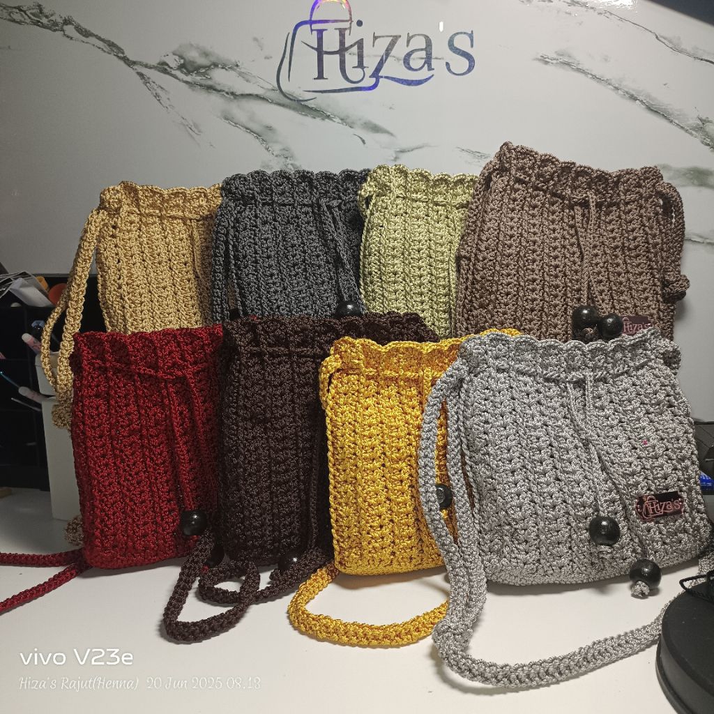 YUMNA | Tas Serut tanpa furing- Hiza's Rajut