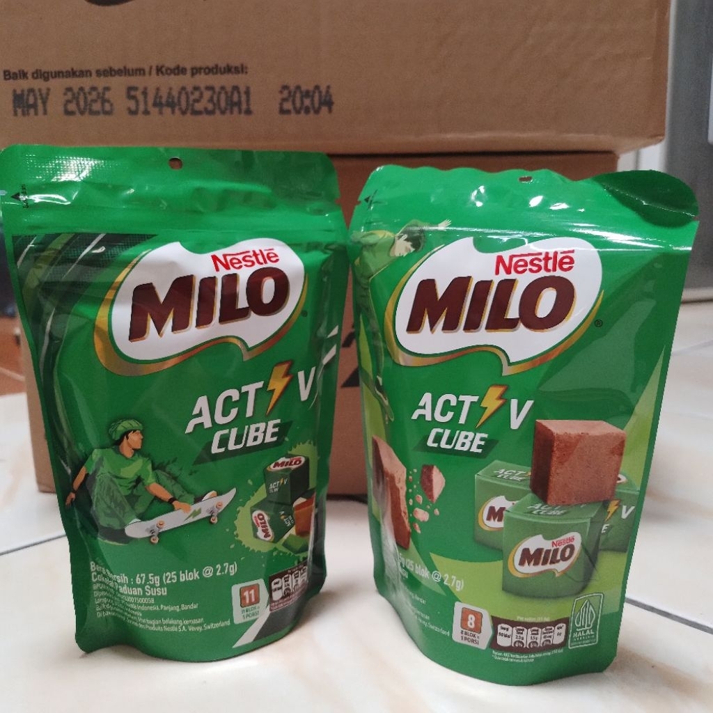 

Nestle Milo Activ Cube 25 pcs (eceran perbungkus)