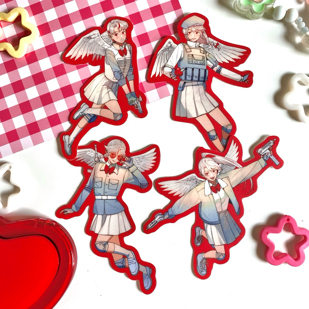 

LOVE BULLET Stickers / FANART by crumby_joy