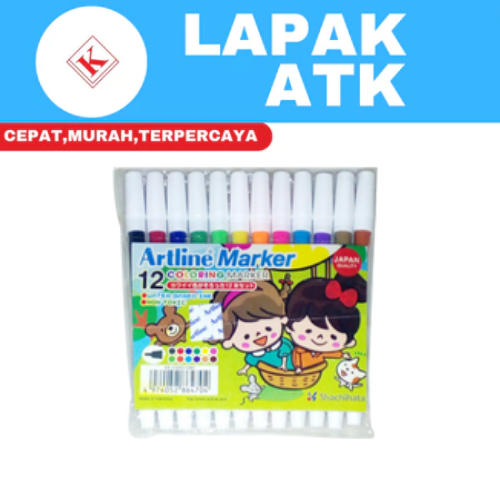 

Artline Spidol 12 warna / Spidol artline kecil 12 warna (set) ++++