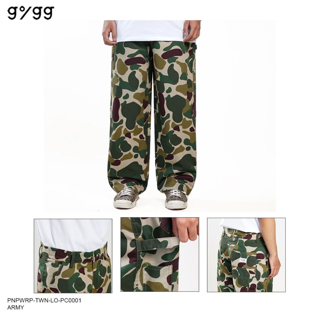 GIGG - Long Pants - Gigg –Tuick - Celana Panjang Army - Celana Loose Fit Carpenter - Pants Army