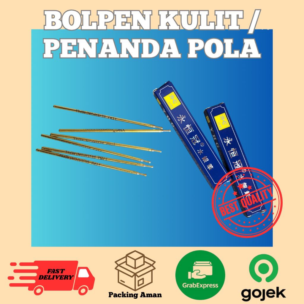 

Bolpen Kulit / Leather Pen / Penanda Pola Kain Kulit