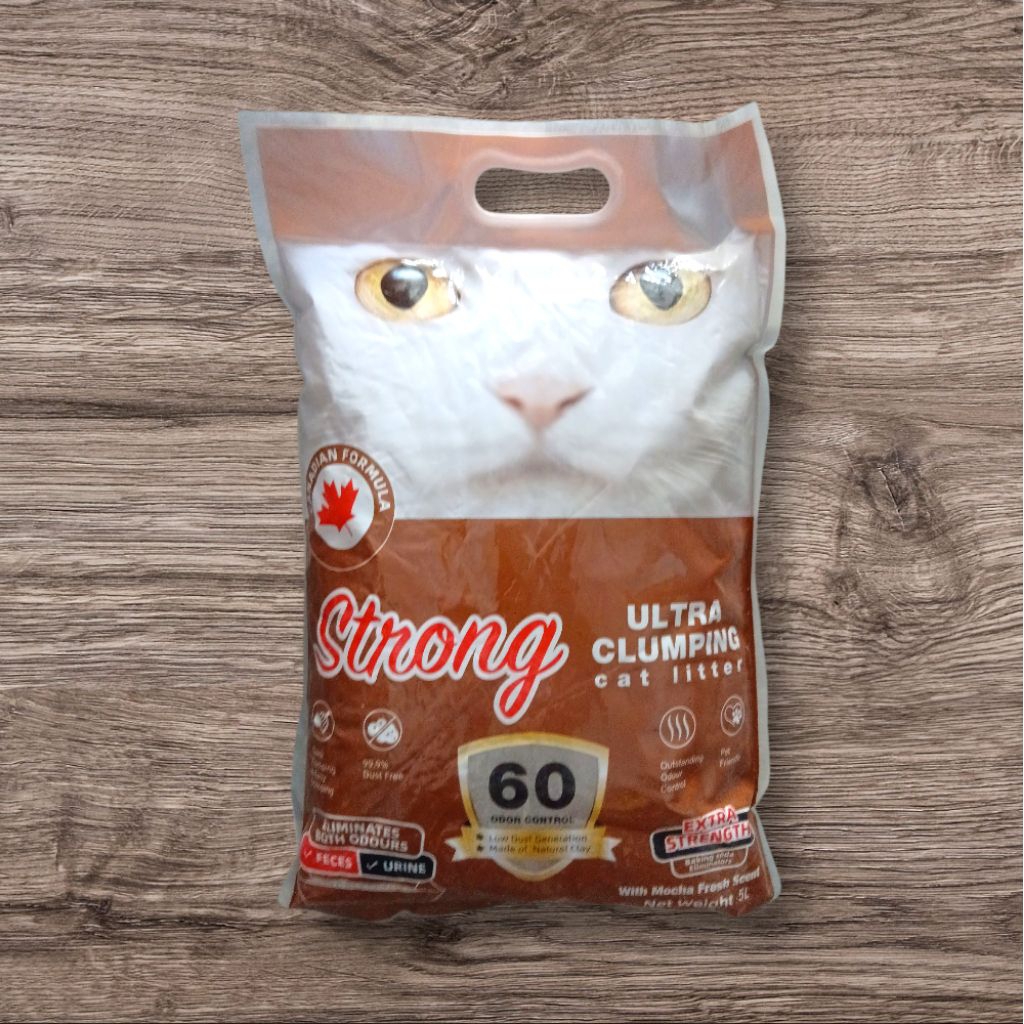pasir kucing impor strong 5 liter