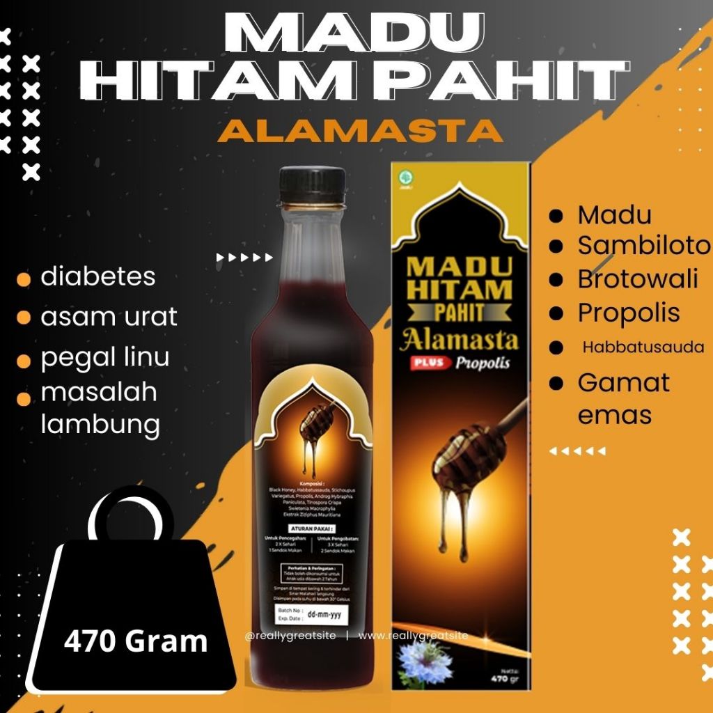 

Madu Hitam Pahit Asli AlAMASTA 470 gr Madu Pahit Herbal Untuk Diabetes Kolesterol Gula Darah Imun tubuh darah tinggi
