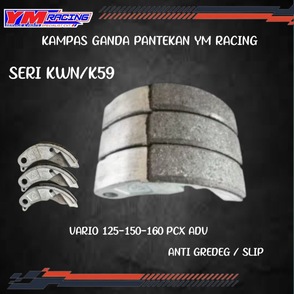 KAMPAS GANDA RACING KWN/K59 VARIO 125-150-150 PCX ADV ANTI GREDEG/SLIP PANTEKAN YM RACING