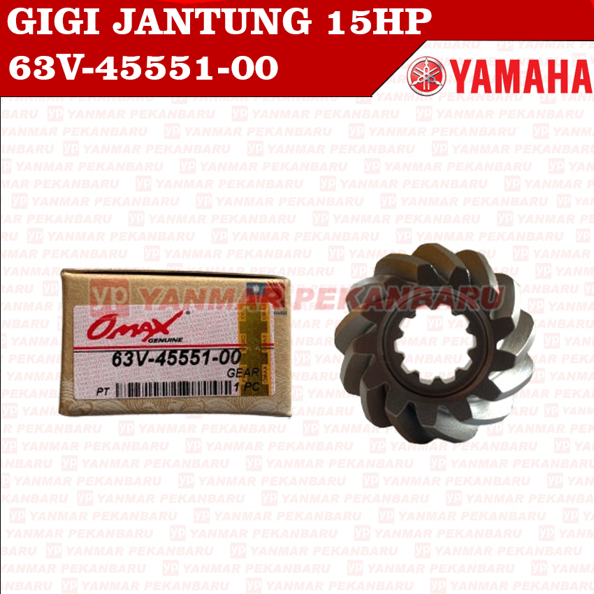 15HP Gear Pinion Gigi Jantung 63V-45551-00 Mesin Yamaha Speed Boat