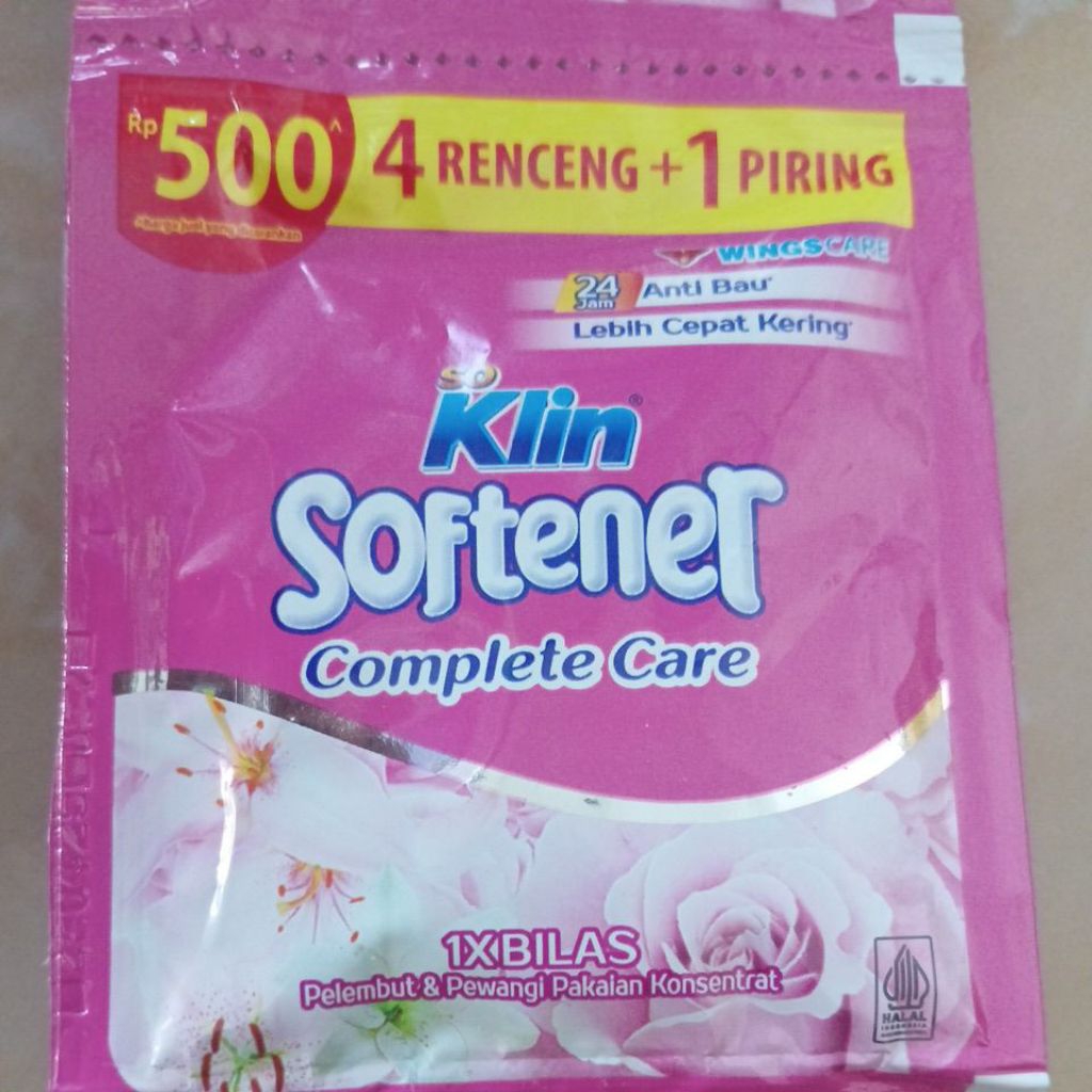 soklin softener per renceng