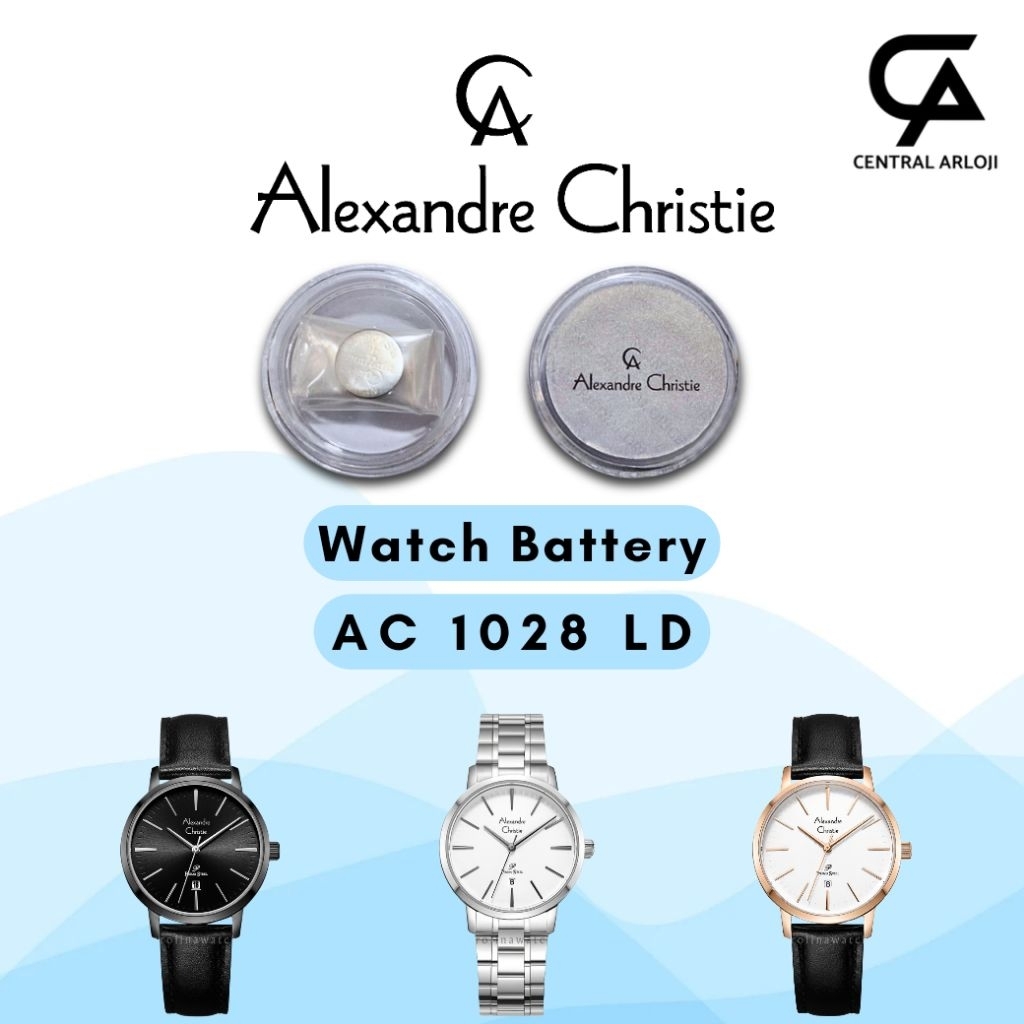Baterai Jam Tangan Alexandre Christie 1028 LD Original