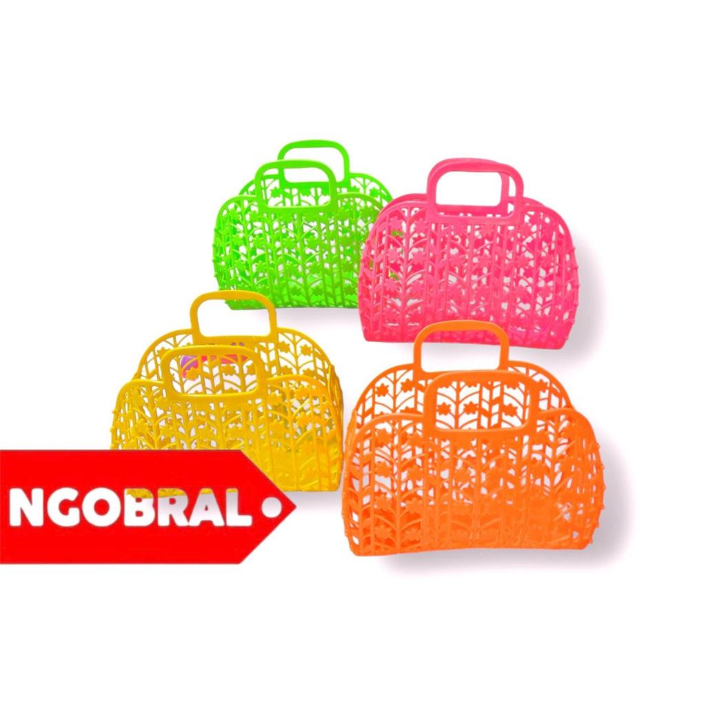 

Paket 12 Pcs - Keranjang Tas Barbie + Handle/Keranjang Souvenir/Keranjang Ulang Tahun Mainan Anak