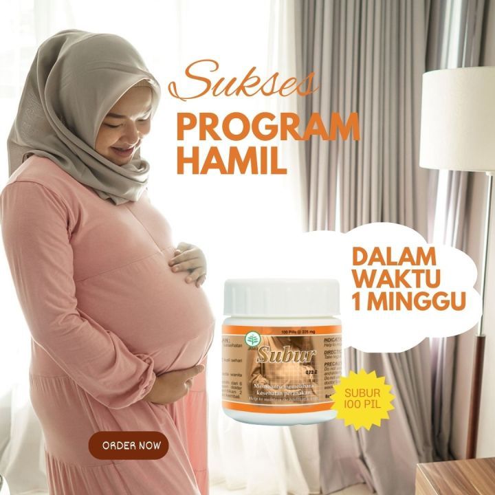 Promil Subur 100 PiL Obat Cepat Hamil Herbal Atasi Kista & Haid Tidak Lancar Kesuburan Istri Program