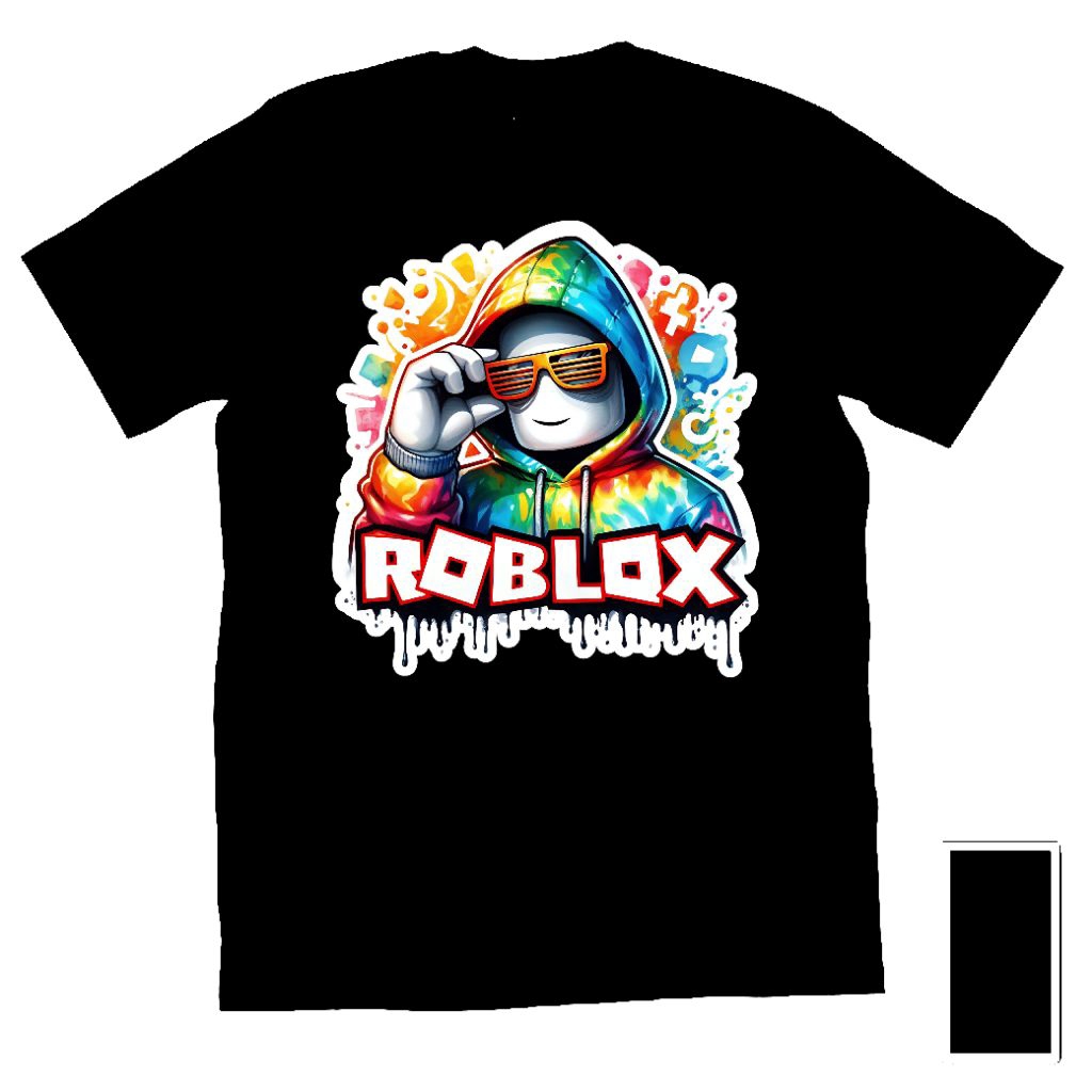 Kaos Baju Tshirt Cewek Perempuan Unisex Cowok Pria Anak Dewasa Game Roblox Robloxs 3d