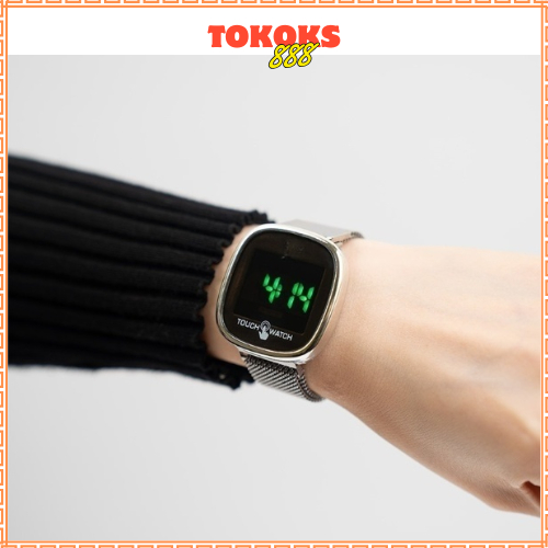 Jam Tangan LED Digital Pria Wanita Rantai Magnet Model RM122