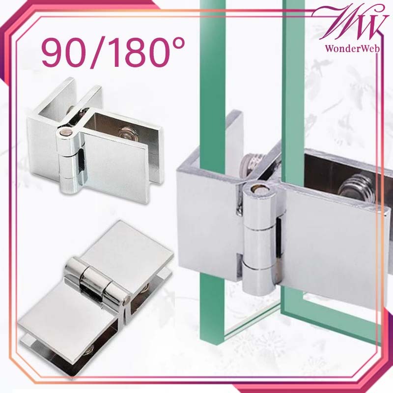 Engsel Pintu Kaca Jepit 90/180 Derajat Engsel Pintu Kaca Lemari Engsel Kaca Jepit Engsel Tanam Pintu