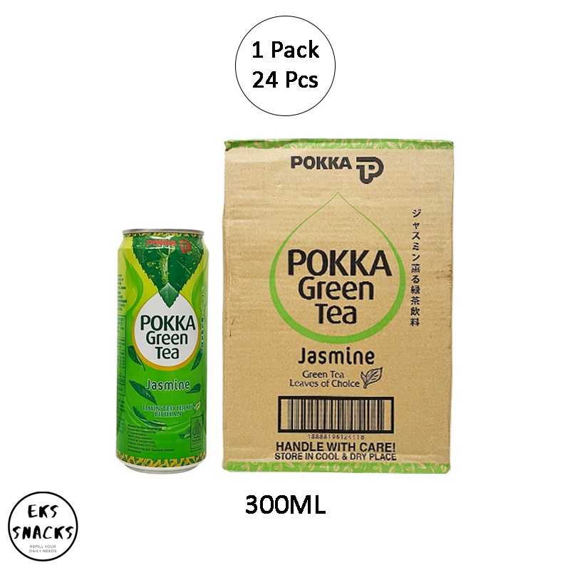 

EKS SNACKS - Pokka Green Tea Jasmine 300ML [1 Dus 24 Kaleng]