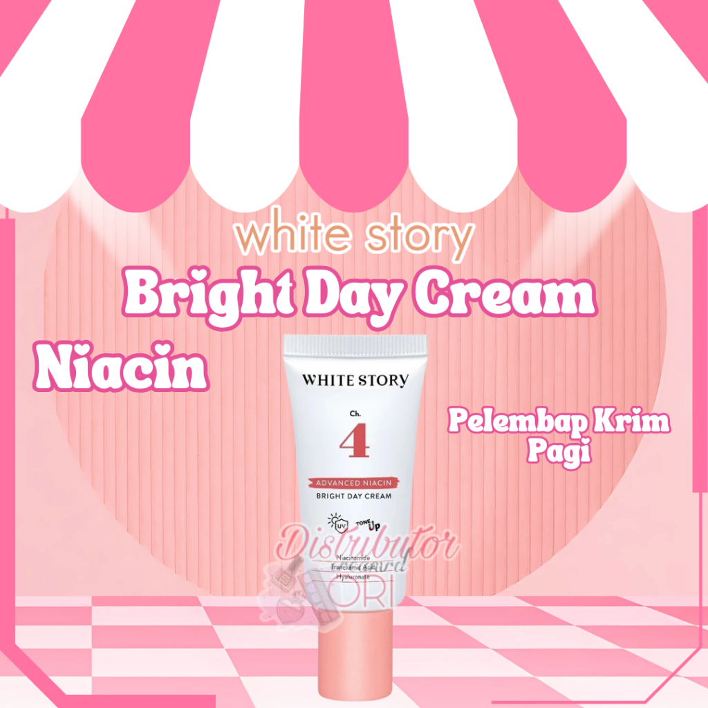 White Story Advanced Niacin Bright Day Cream - Pelembap Krim Pagi Pencerah Wajah | BPOM