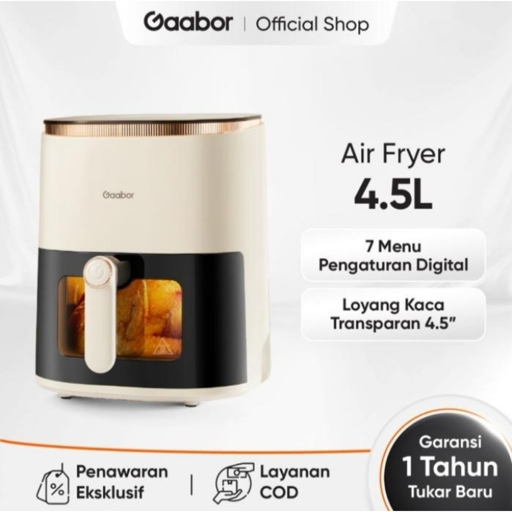 Gaabor AF-45T01A Digital Control Air Fryer 4,5L