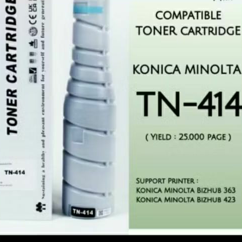 Toner Konica minolta Tn414 / Tn 414 compatible siap pakai printer bizhub 363 423