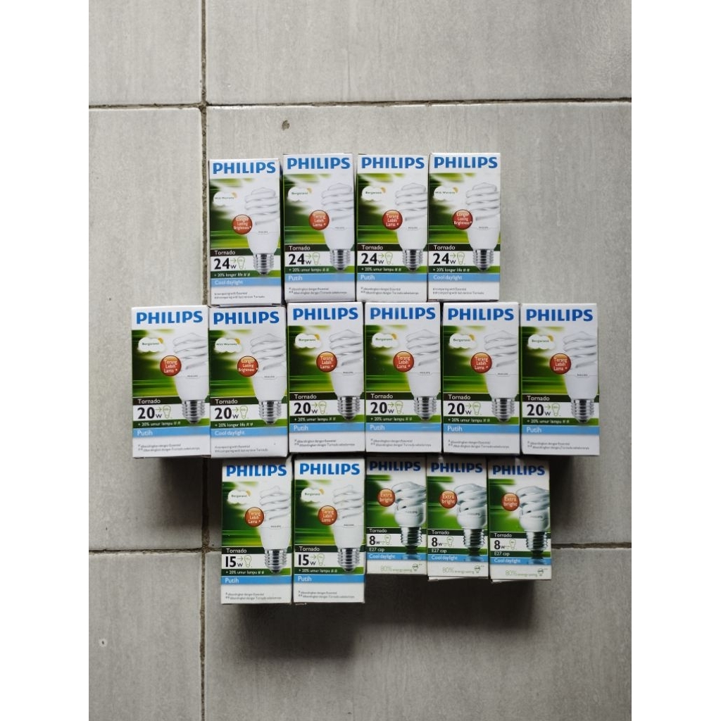 lampu philips tornado