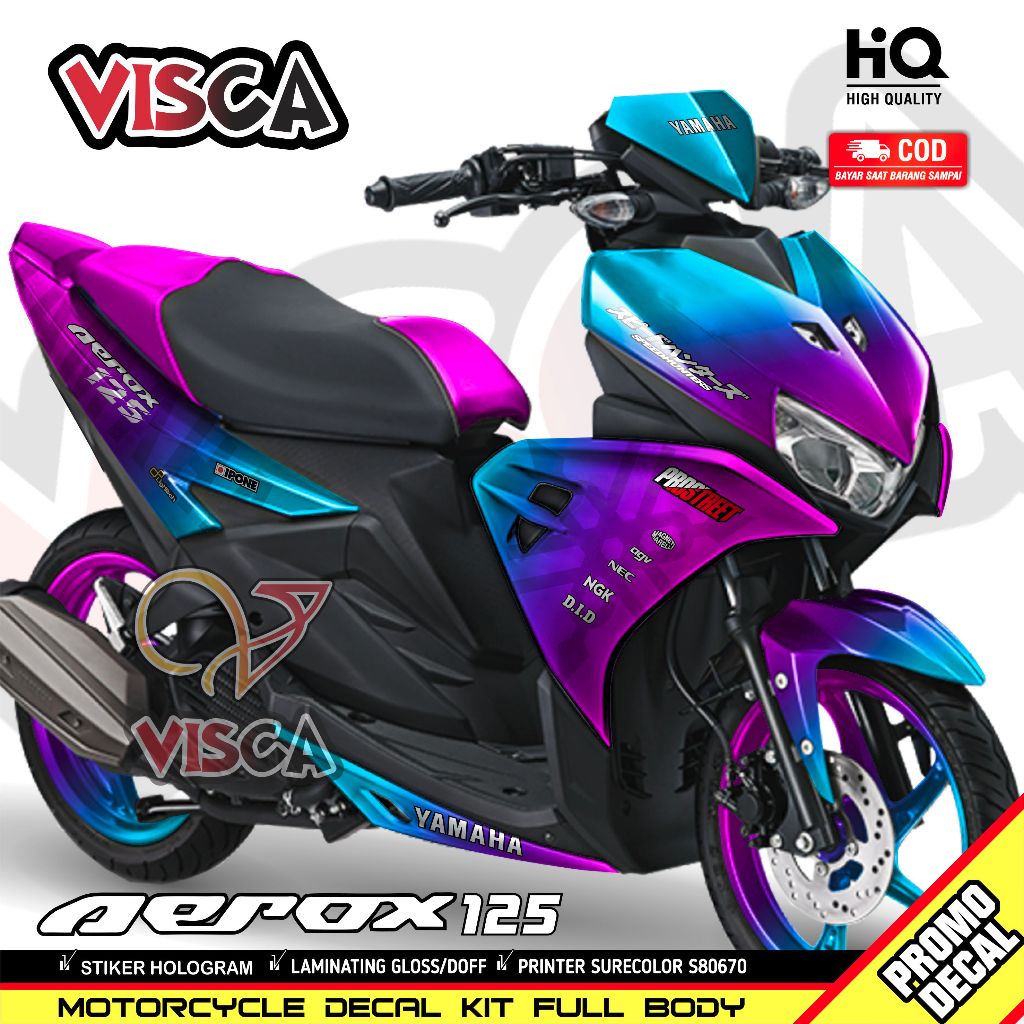 Decal Aerox 125 Full Body Stiker Aerox 125 Full Body Stiker Motor Aerox 125 Full Body BUNGLON
