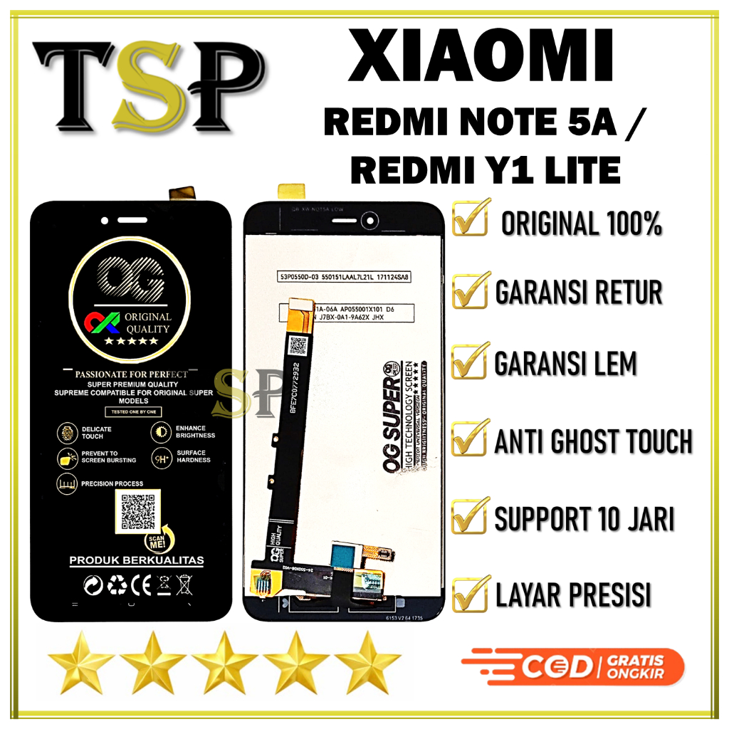 【Original 100%】LCD XIAOMI REDMI NOTE 5A / REDMI Y1 LITE LCD ORIGINAL 100%