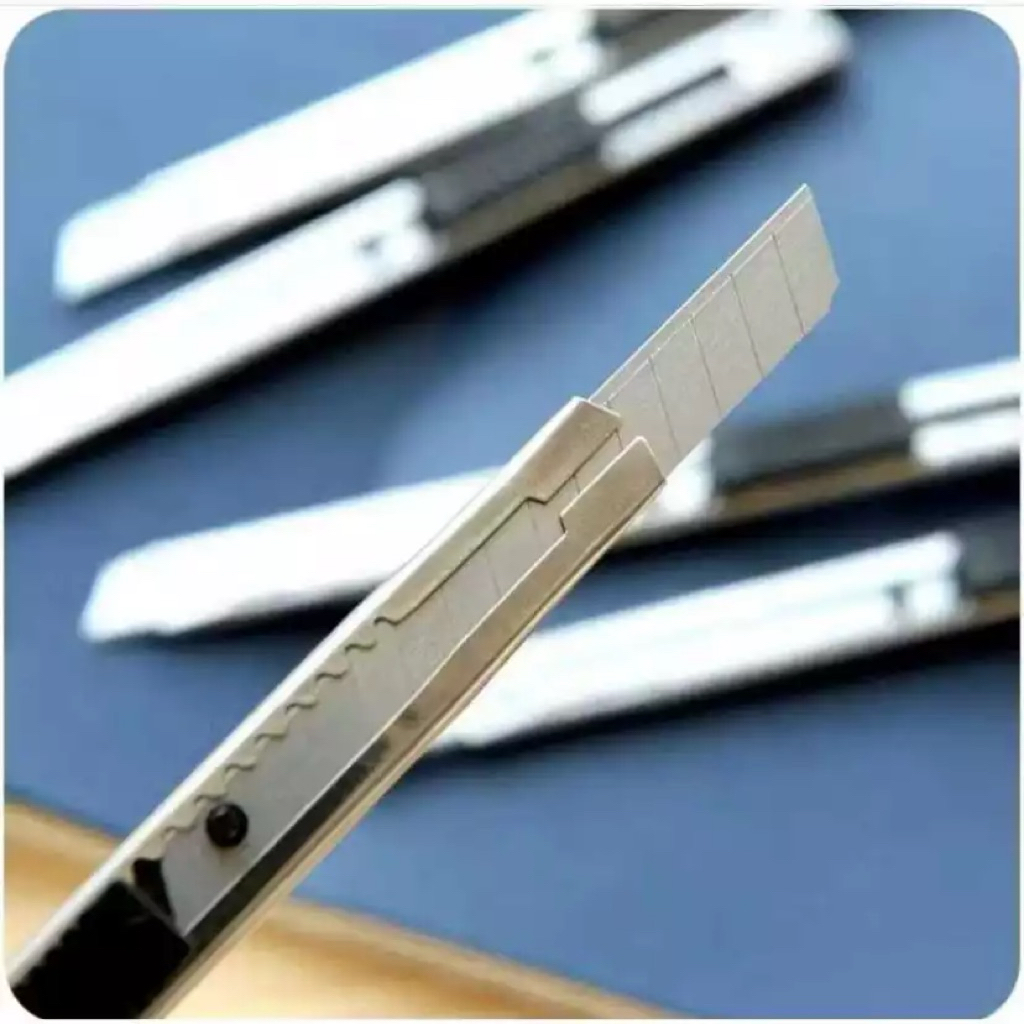 

Pisau Cutter Besi Mini / Pisau Cutter Stainless / Cutter Stainless Cutter Renceng Termurah ART Knife Sharp Portable Mini Auto-lock PRECISION KNIFE