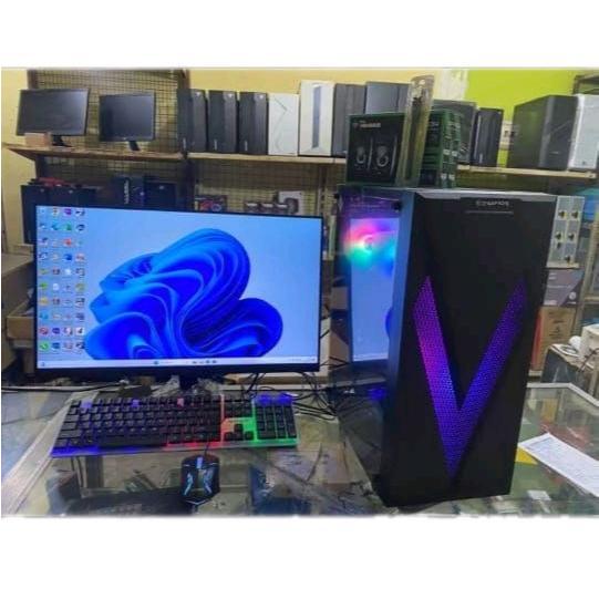 Pc rakitan core i5 ram 16 gb nvme 512 gb led 24 curve samsung fullset