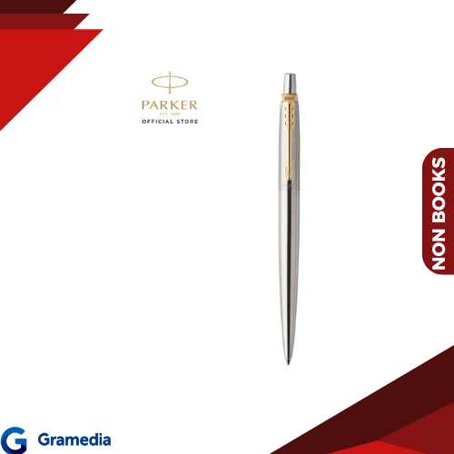 

Gramedia Medan - Parker Jotter Stainless Steel Gold Trim Ballpoint