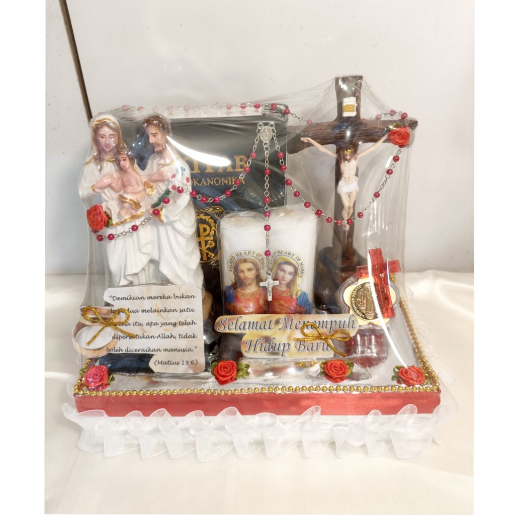 Paket Pernikahan Katolik Renda Putih - Paket Pernikahan Katolik - Hantaran Pernikahan Katolik - Sese