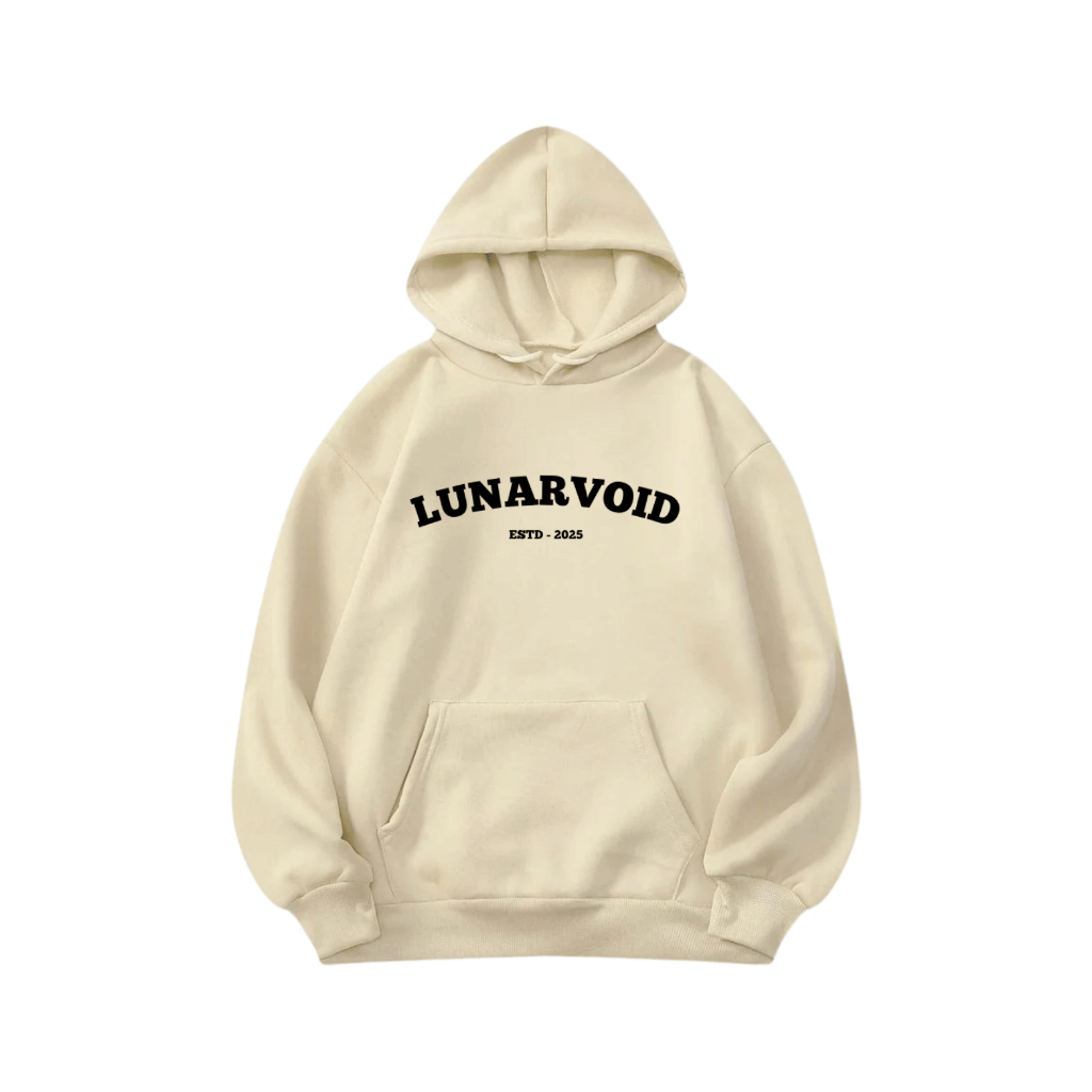 Original Hoodie Jumper Sweatershirt Unisex LunarVoid | Jaket Cream Pria Wanita Nyaman Premium