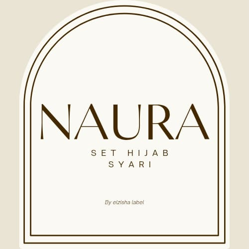 NAURA GAMIS POLOS HIJAB SYARI PRINTING BUSUI