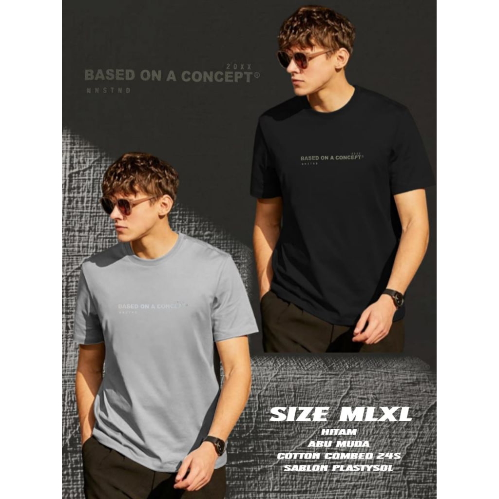 baju kaos distro pria dewasa investors | cotton combeds 24s (1pc)