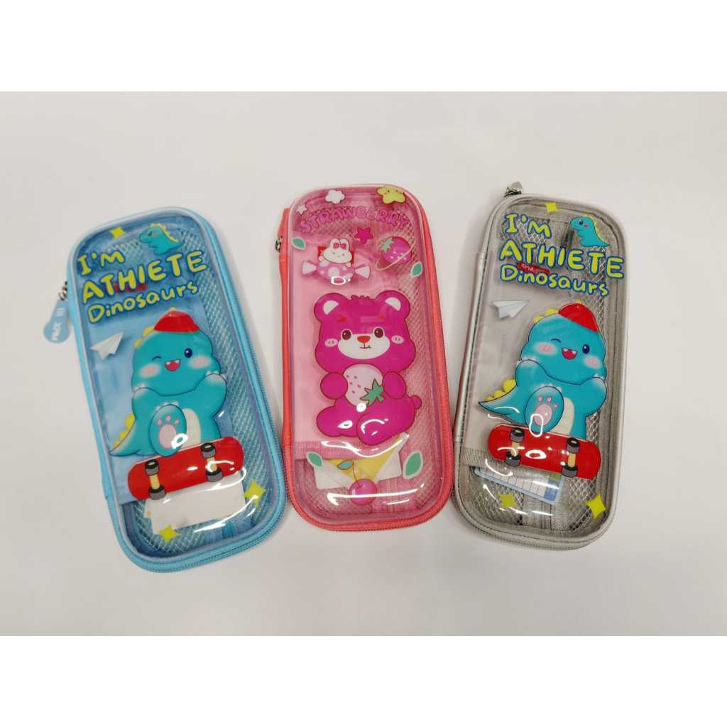 

KOTAK PENSIL PREMIUM IMPOR HARDCASE | Motif Dino & Bear Lucu | Tempat Pensil Anak TK SD Cewek Cowok | Kado & Perlengkapan Sekolah