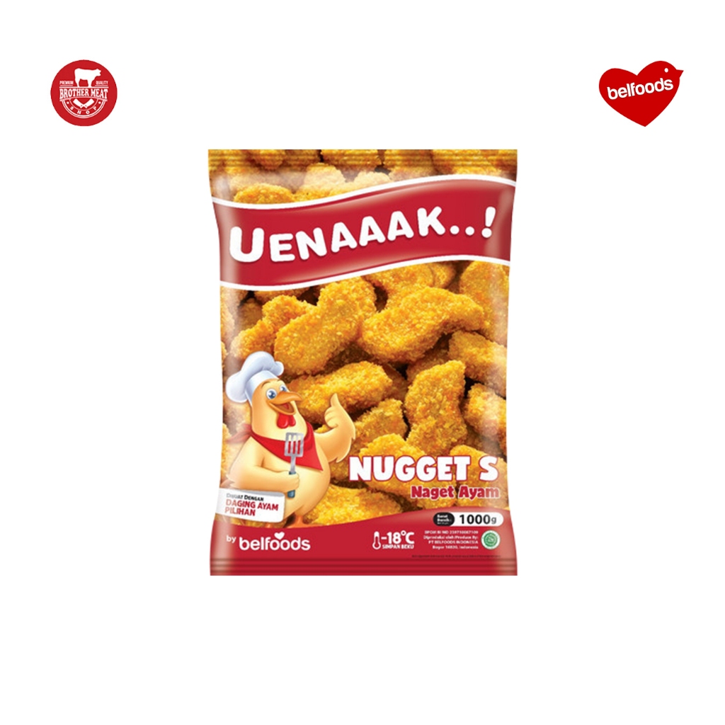 

Belfoods Uenaaak Chicken Nugget 1kg / Nugget Ayam - Brothermeatshop