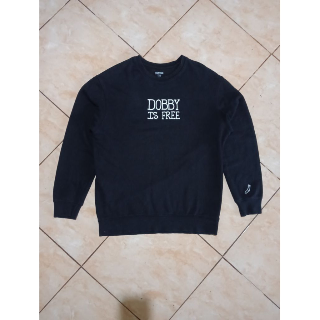 Crewneck HARRY POTTER "DOBBY IS FREE" XL {Black}