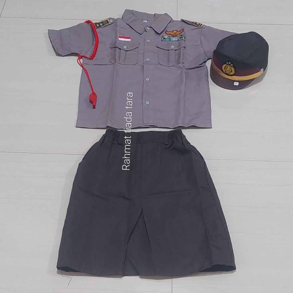 SERAGAM POLWAN ANAK/KOSTUM ANAK PROFESI POLWAN/BAJU KARNAVAL POLWAN