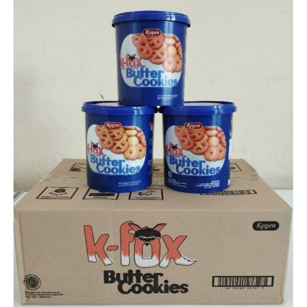

KOGEN KFOX BUTTER COOKIES KHONG GUAN 1 KARTON ISI 6CUCI GUDANG
