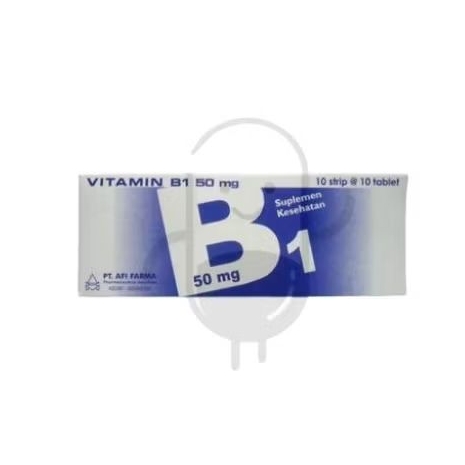 VITAMIN B1 50 MG AFI FARMA BOX 100 TABLET