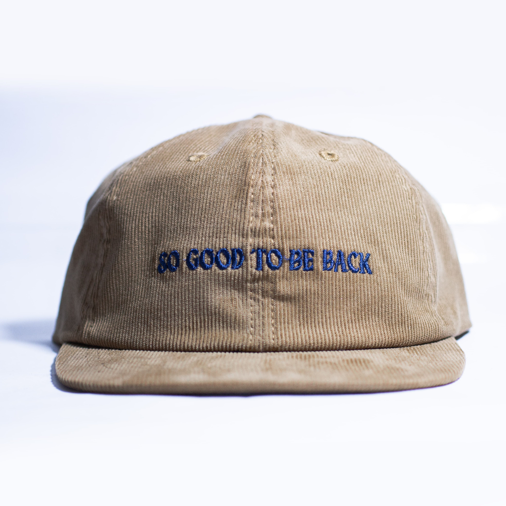 Topi Sixpanel Corduroy Classic Visor Pendek - Topi Baseball Lidah Pendek