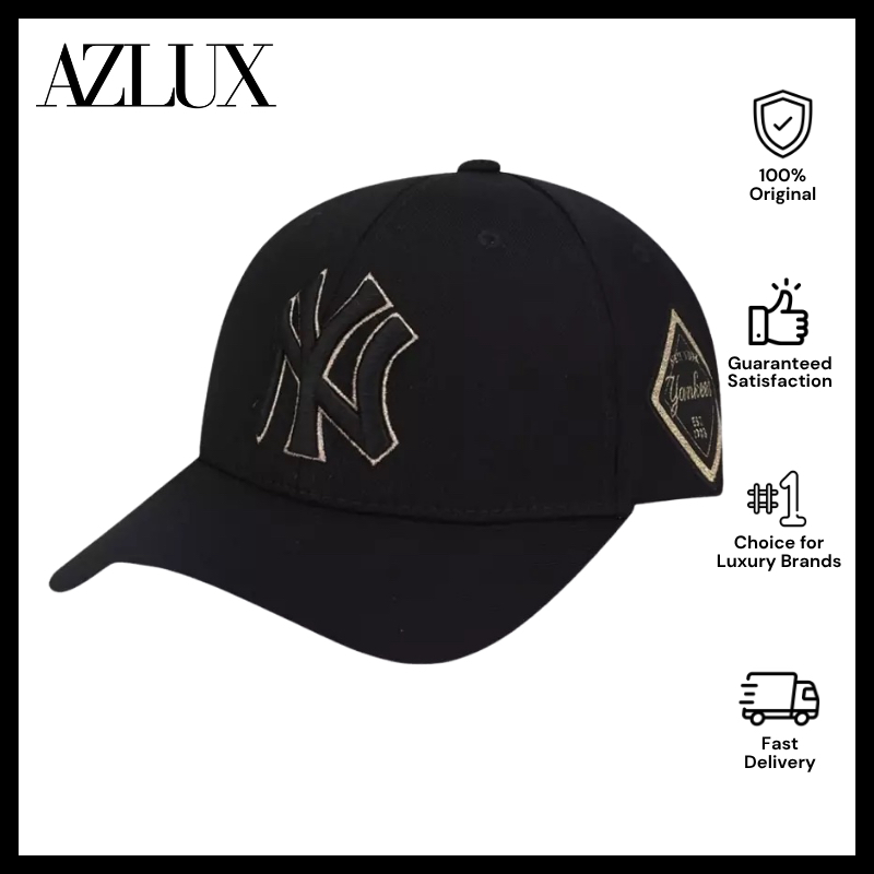 MLB Korea Stamp Ball Cap NY Yankees - Black Gold