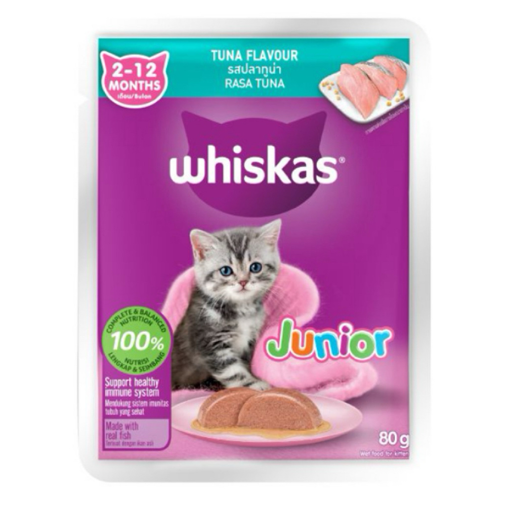 whiskas junior tuna
